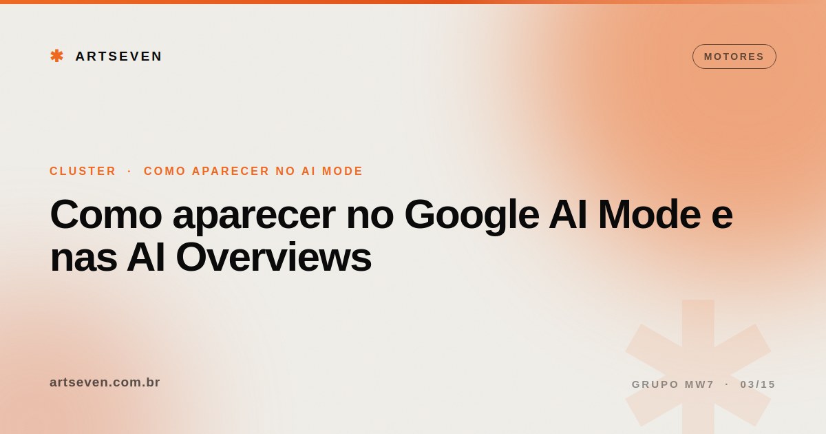 Como aparecer no Google AI Mode e nas AI Overviews