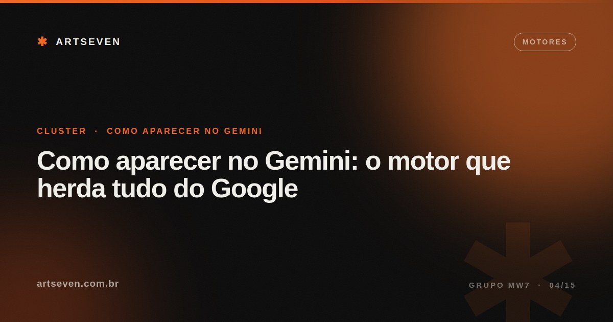 Como aparecer no Gemini: o motor que herda tudo do Google