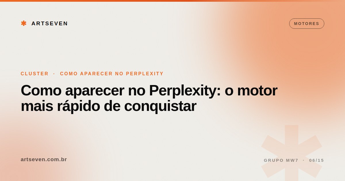 Como aparecer no Perplexity: o motor mais rápido de conquistar