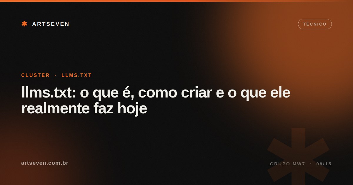 llms.txt: o que é, como criar e o que ele realmente faz hoje