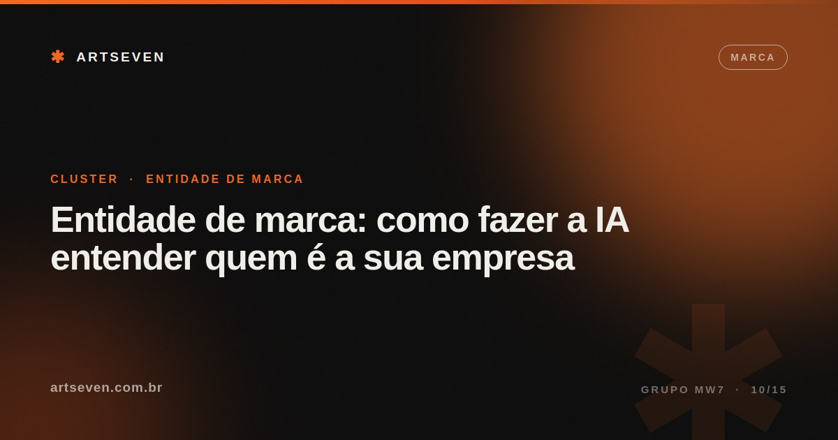 Entidade de marca: como fazer a IA entender quem é a sua empresa
