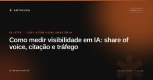 Como medir visibilidade em IA: share of voice, citação e tráfego
